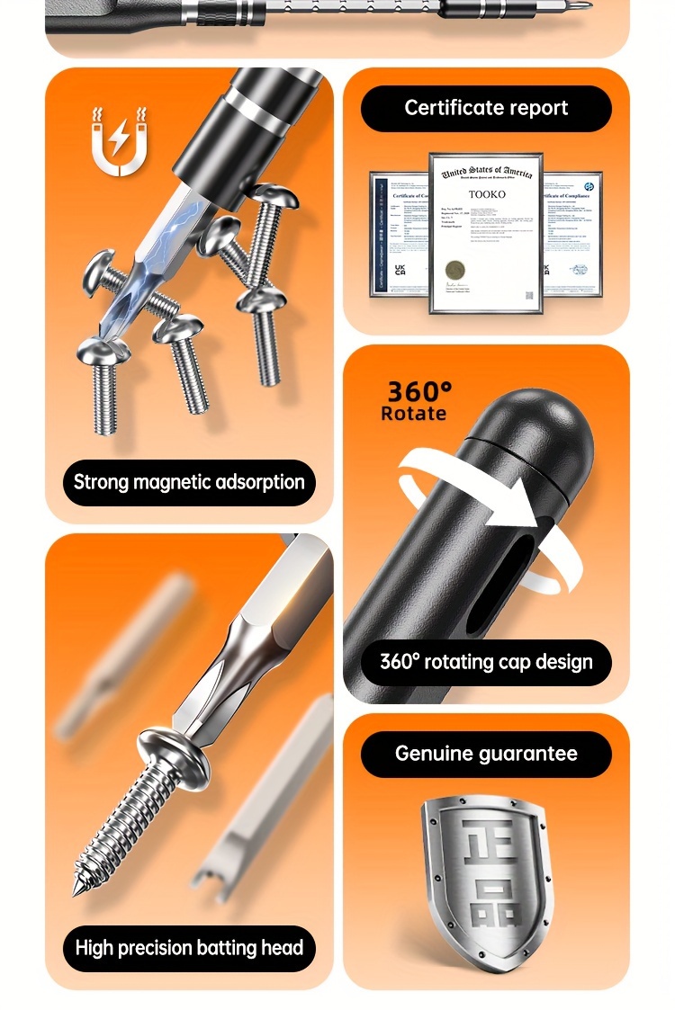 38 in 1 precision screwdriver set anti     alloy tips for glasses watches phones hex     ideal for office diy projects details 2