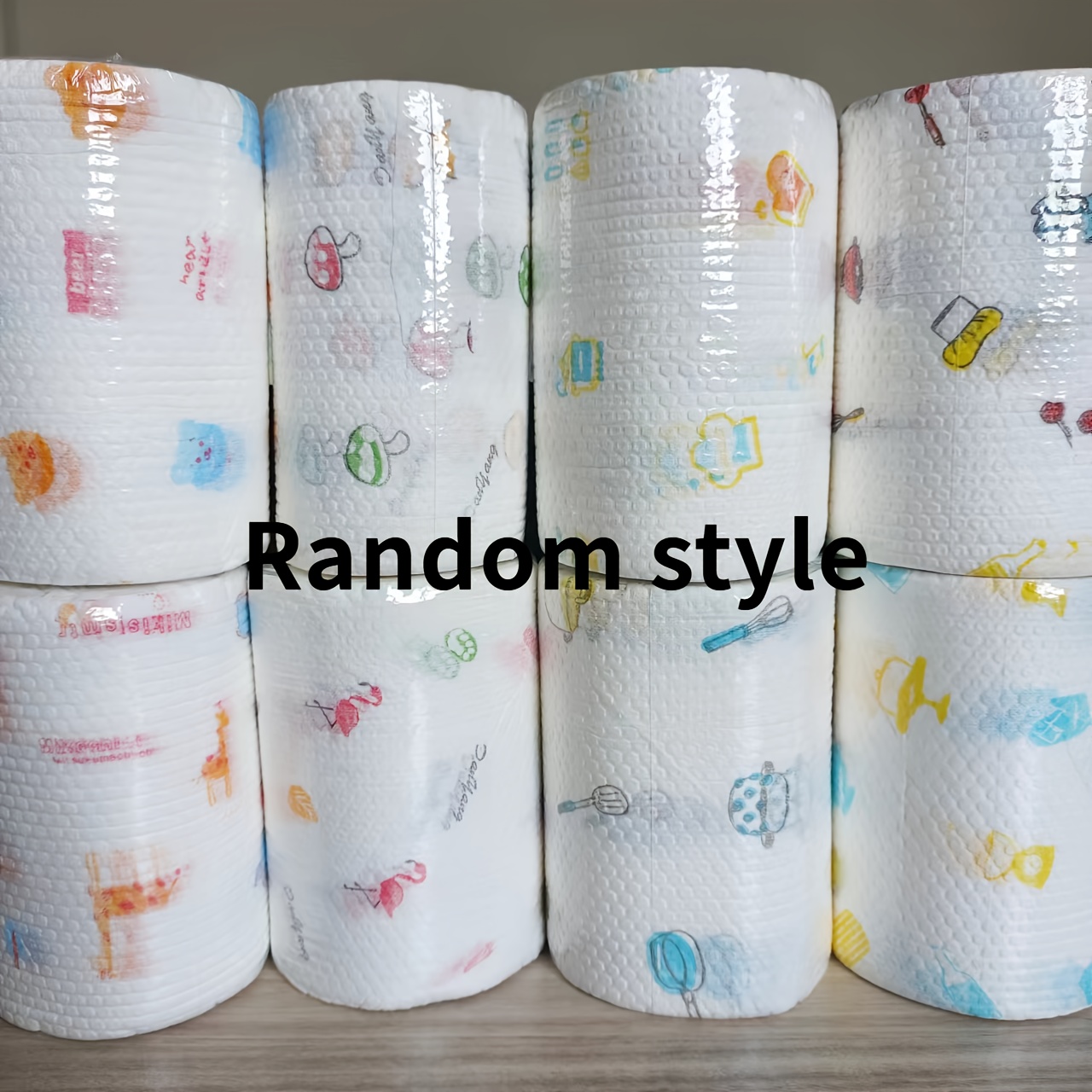   400 sheet roll of disposable kitchen towels washable dry wet use non stick oil degreasing cloths for household cleaning assorted styles lazy rag kitchen paper towels details 8