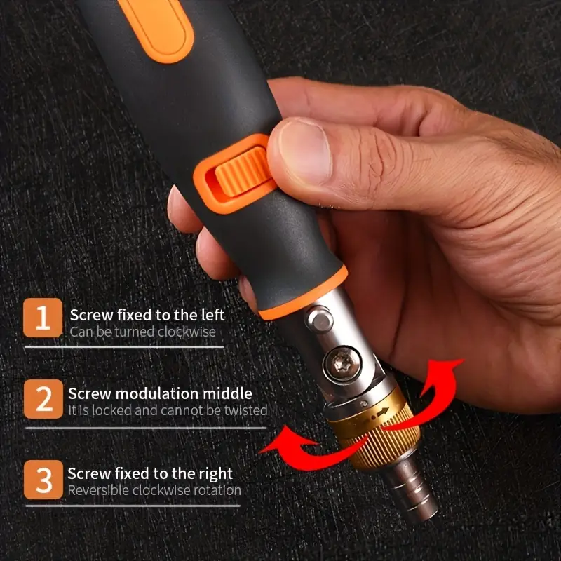10 in 1 multi angle ratchet screwdriver set with magnetic head ergonomic handle interchangeable bits ideal for office use phillips hex torx bits screwdriver set car Product details 1