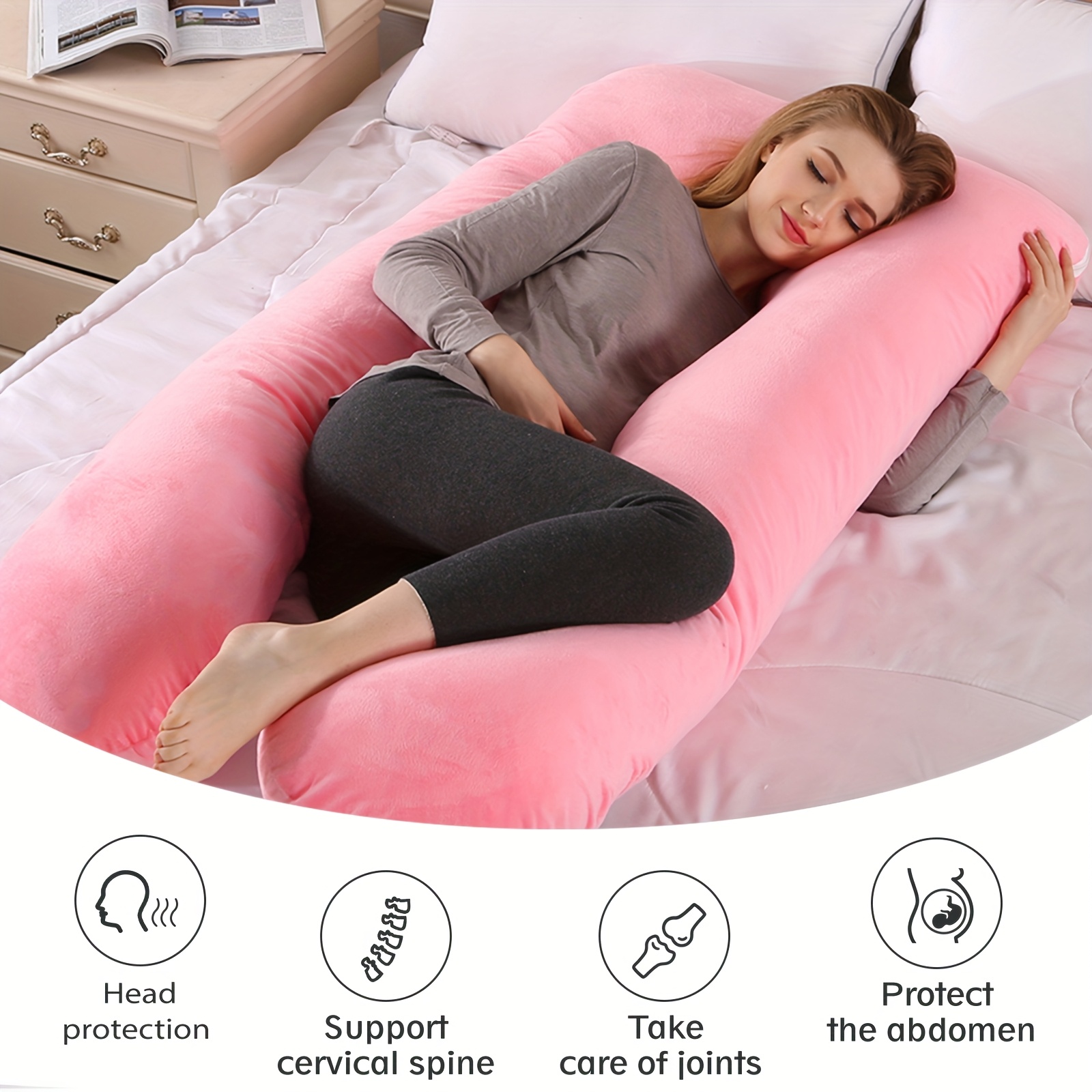 2025 new pillow sleep pillow companion pillow multi functional soft and comfortable for back legs and belly support details 3