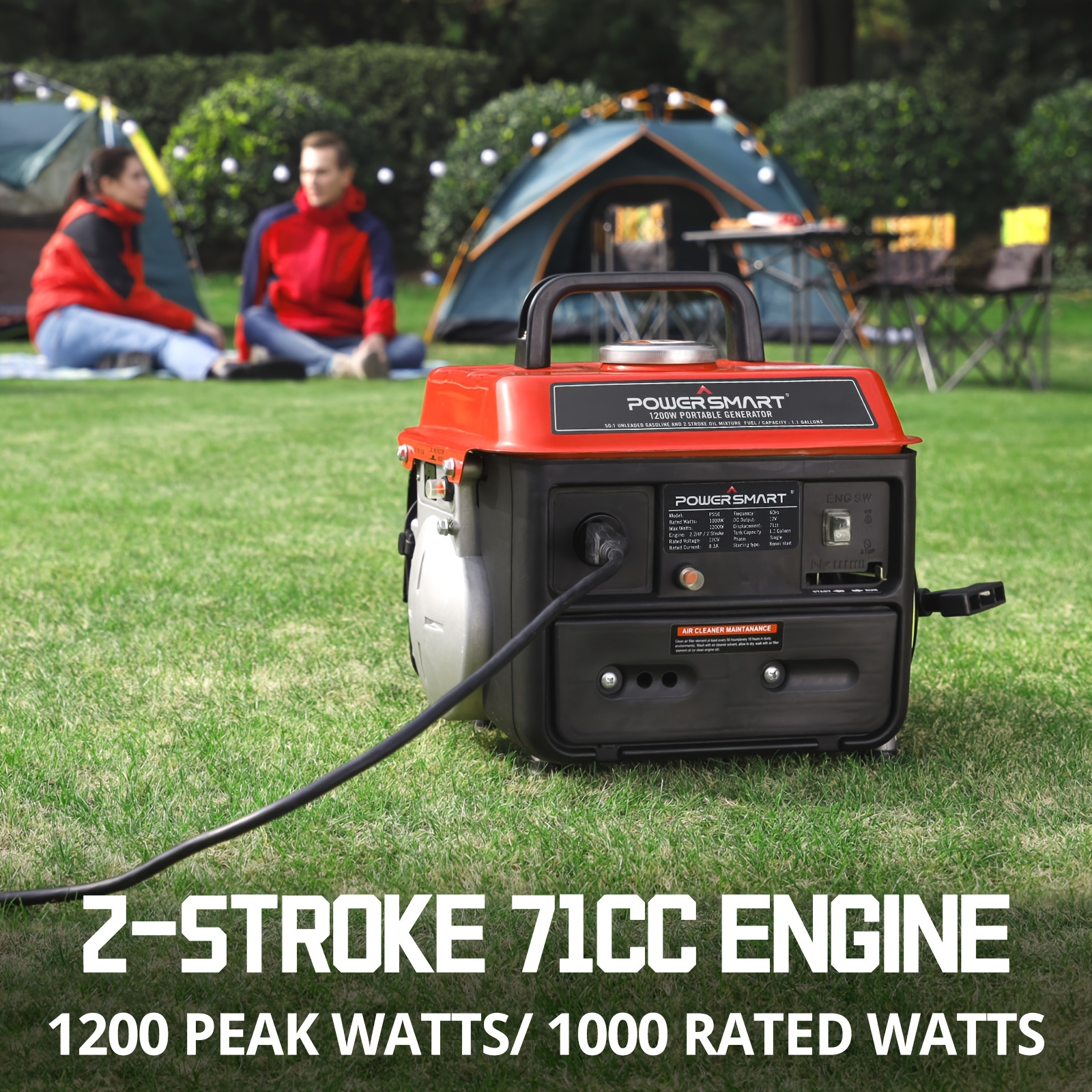 1200w portable 2 generator for camping job sites small generator for outdoors details 4