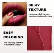 6 piece matte lipstick set long lasting waterproof liquid lipstick non stick cup fade resistant all skin types adult rich pigment varieties in purple red shades details 2