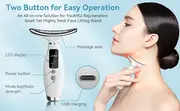 valentines day face and neck beauty led and heating function multifunctional facial massager usb rechargeable with vibration and heating functions for face neck and shoulder care beauty tools for gift details 3