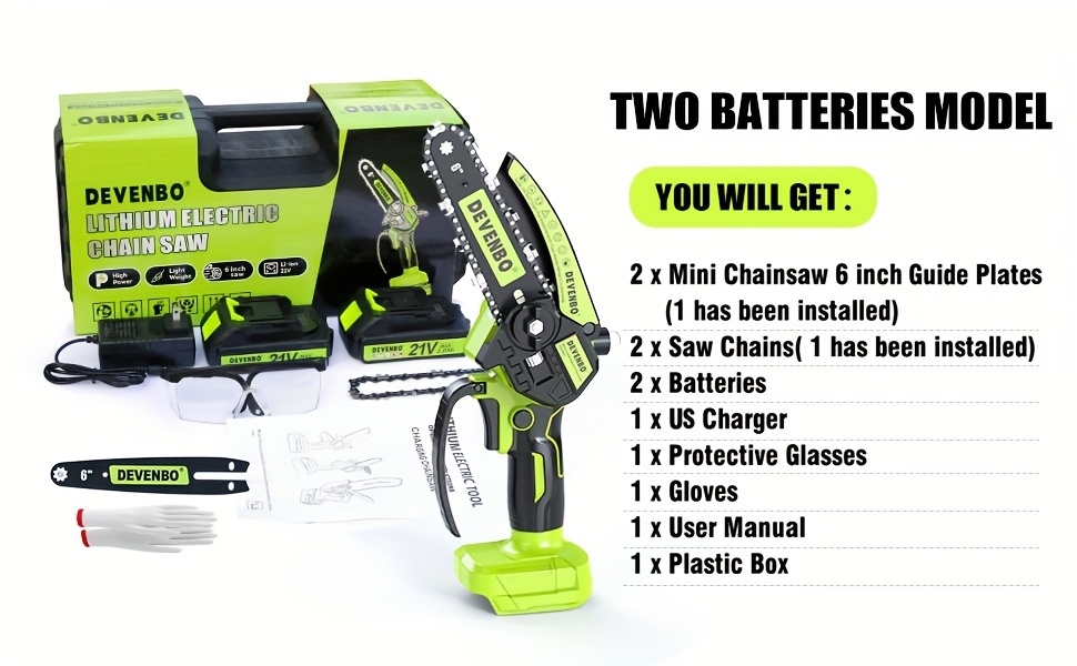mini chainsaw cordless 6 inch handheld   chain saw for tree trimming wood cutting best gifts for dad husband tools for man camping accessories garden power tools dewalt garden supplies woodworking tools out door saw details 2