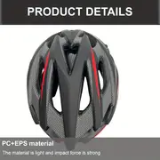 moon ultralight cycling helmet with removable visor black red adjustable multi use for road mountain biking unisex adult uncharged unisex cycling gear modern helmet design adjustable strap helmet details 13