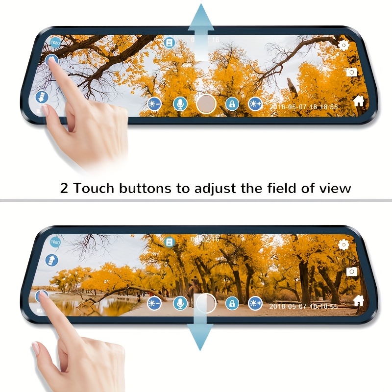 1080p přední a 720p zadní palubní kamera s dotykovou obrazovkou, magnetickým držákem, 400mah polymerovou lithiovou baterií, 24h parkovacím monitorem, 27.5fps plynulým záznamem, napájením do autozásuvky Podrobnosti o produktu 3