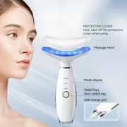 usb rechargeable facial neck massager with 3 and heat perfect gift for women mothers day skin massage care tool details 3