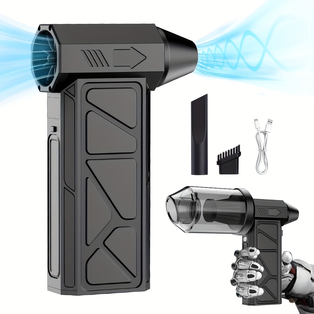 rechargeable lithium battery 18650 series usb charging portable high speed   turbo fan brushless motor multifunctional handheld outdoor camping hair dryer with high   dust blower for husband friend holiday birthday gift details 7