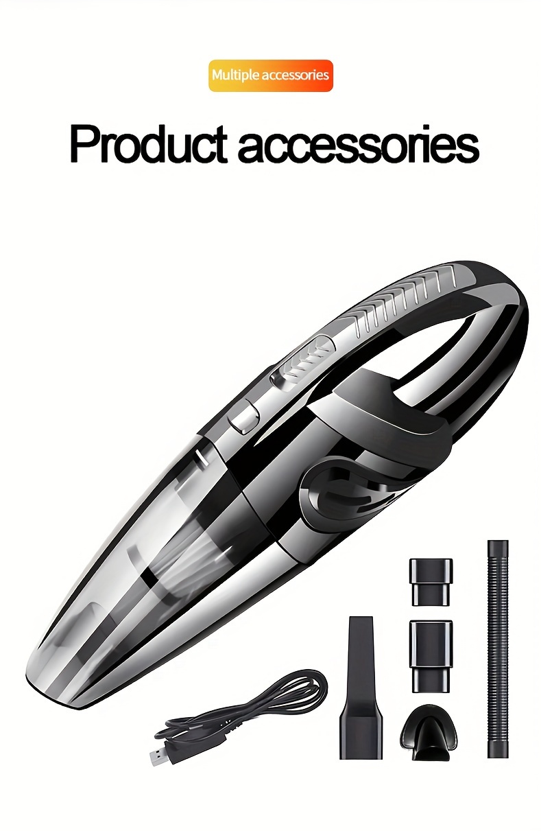 1pc wireless portable vacuum cleaner cordless vacuum cleaner car vacuum cleaner suitable for home car office and outdoor use multifunctional handheld high power vacuum cleaner cleaning tool details 9