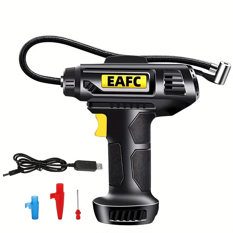 portable air compressor 150psi cordless car tire inflator pump with pressure gauge for cars motorcycles bicycles details 7