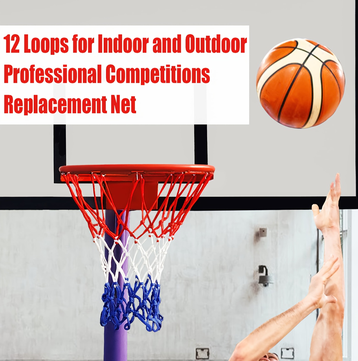 premium basketball net designed for international competition durable and high quality details 6