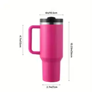 40oz stainless steel vacuum insulated tumbler with lid straw slip resistant bpa mug for hot cold drinks water iced tea coffee smoothies cold for 24 hours hot for 12 hours daily use travel drinkware sleek cylindrical mug durable drinkware travel coffee mug insulated details 4
