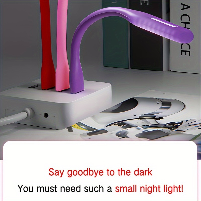   mini usb led reading light portable flexible neck design for pc laptop use long     details 1