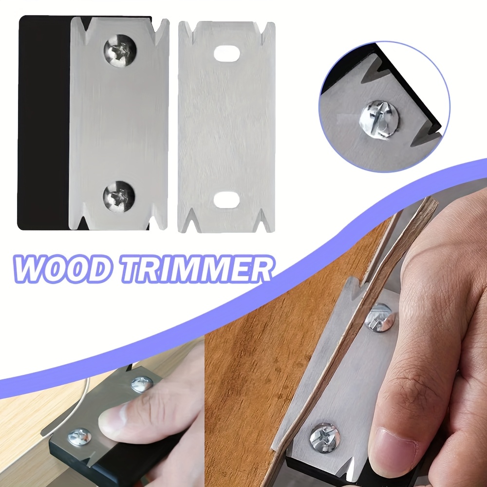 wood trimmer deburring tool edge trimming knife woodworking edge corner planer details 0