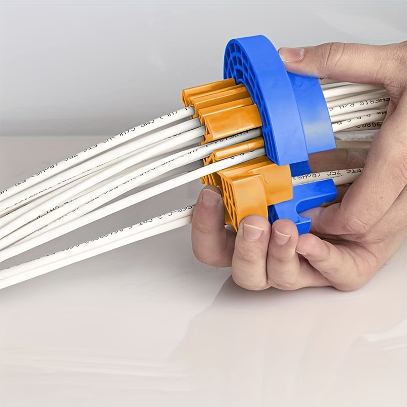 1 pieza de peine de cable, organizador de cable anti-enredo, herramienta de gestión de cable universal, desenredador de cable de * y alambre, resina de ABS, ideal para la gestión de cables