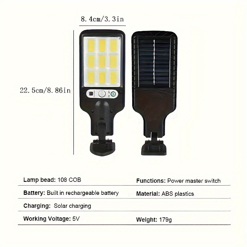 1 brand street light outdoor solar light with transparent led reflector remote control ip44 human outdoor fence garden courtyard wall light details 3