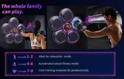 upgrade boxing machine for adults boxing machine with boxing gloves wall mounted boxing trainer electronic boxing fitness equipment for home indoor and gym use details 1