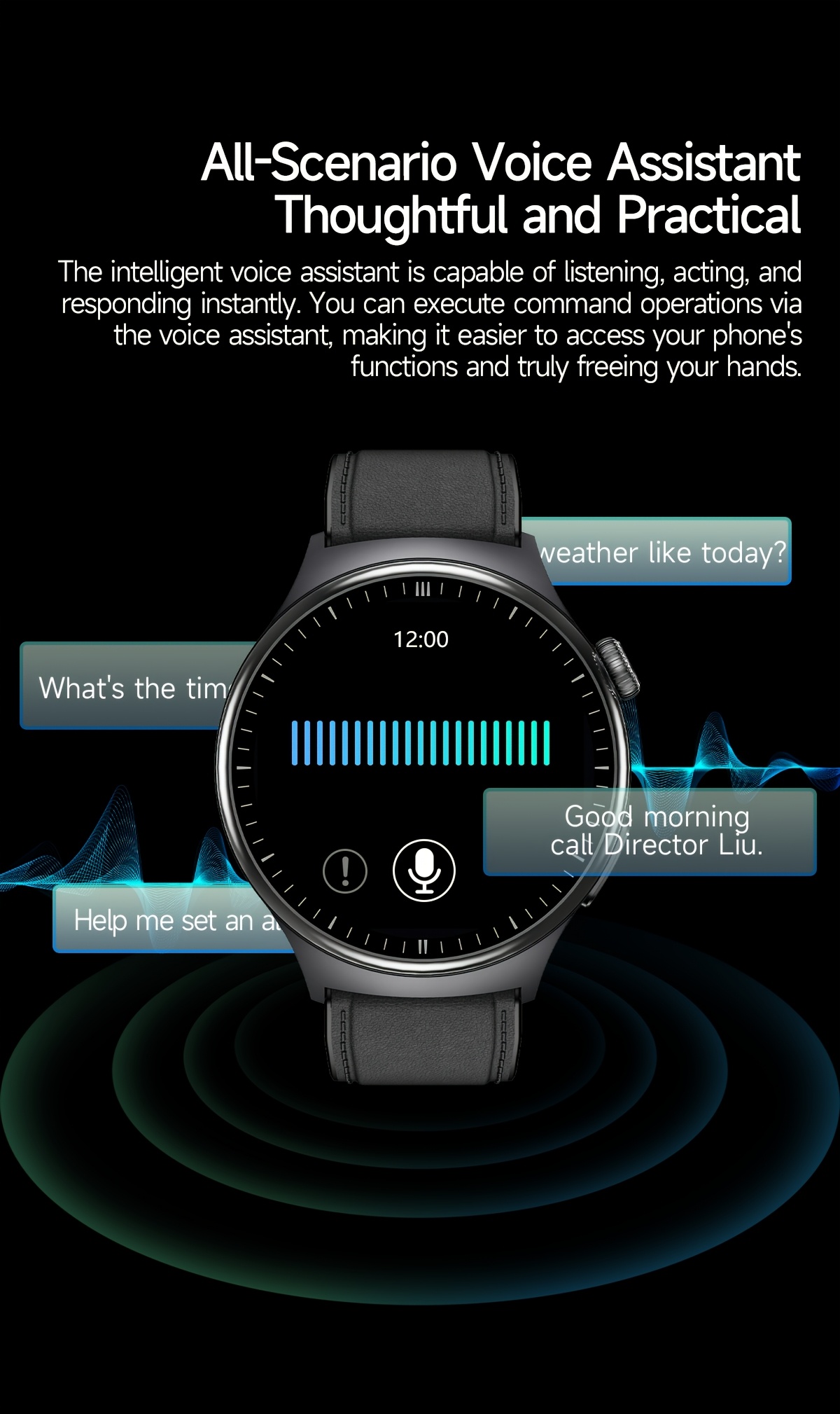 2026   smartwatch 1 43 inch amoled     supports wireless calling     sos 100 sports   remote monitoring fitness tracking compatible with iphone and   phones Product details 8