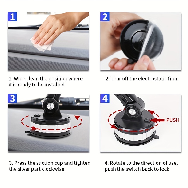 multifunctional 360 degrees rotating stand mobile gps stand center console universal car mobile phone stand perfect for birthday gifts christmas easter presidents day and more details 6