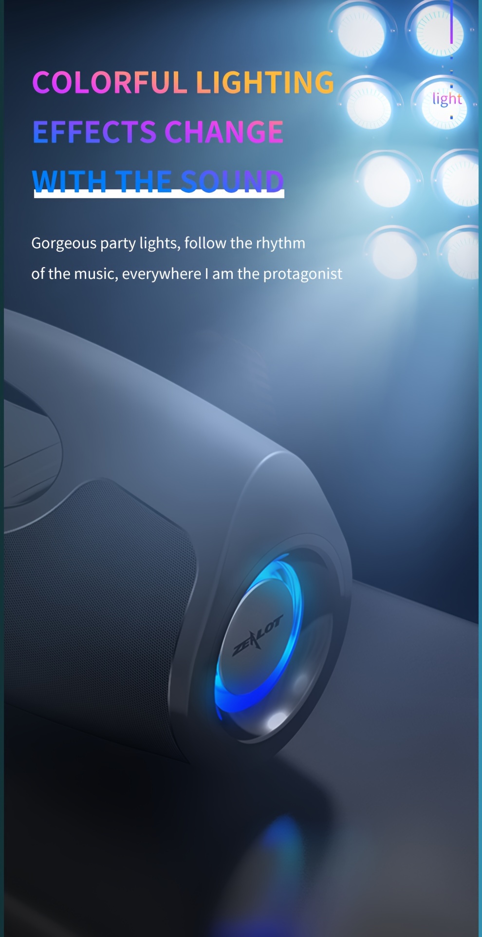  P1 40W Kablosuz Hoparlörler Mikrofonlu, Taşınabilir Subwoofer Hoparlör, Kablosuz Hoparlör, Çift Eşleştirme, 7200mAh Pil, 30 Saat Çalma Süresi Yüksek Stereo, Güçlü Bas. Şarj Kablosu ve Aux Kablosu, TF USB Kart Uyumlu, Cep Telefonu/Tablet/TV ile Bağlantı . Ev, Araba, Dış Mekanlar için ayrıntılar 8