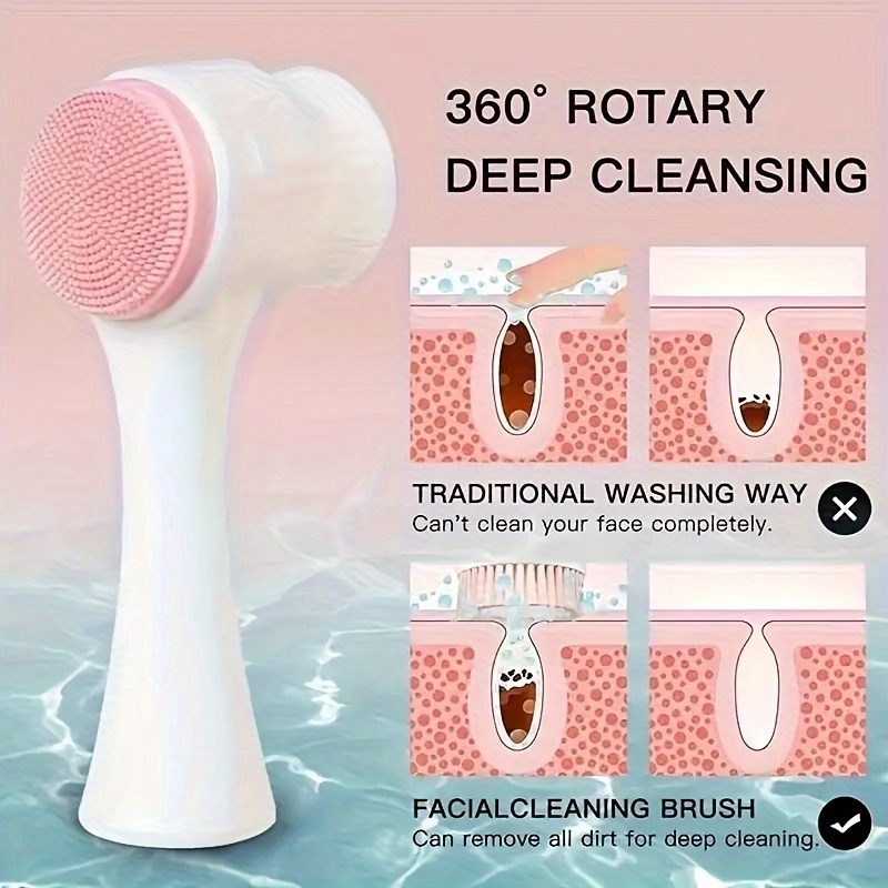 8pcs facial care kit deep cleaning spa masks more portable skincare set with soft plush headband silicone scrubber brushes perfect gift for women details 10