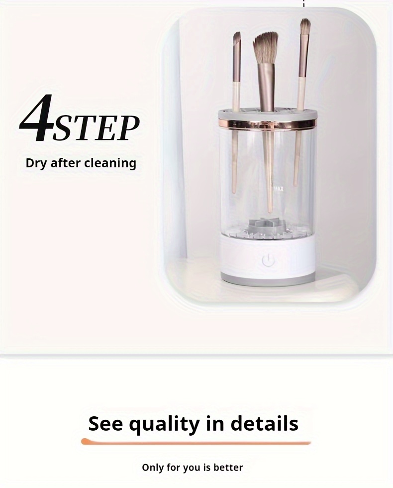 usb powered makeup brush cleaner battery free     tool accessory for return school details 8