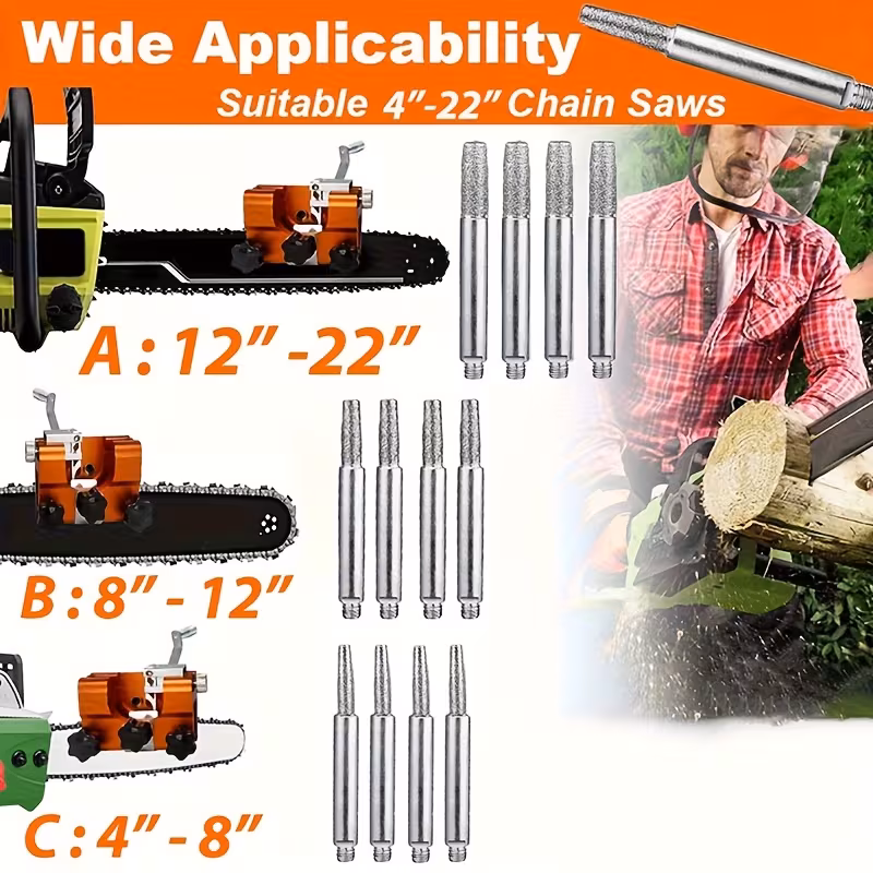 chainsaw sharpening tool chainsaw sharpening fixture with 4 grinding rods manual chainsaw sharpening fixture kit suitable for chainsaws from 4 inches to 22 inches details 11