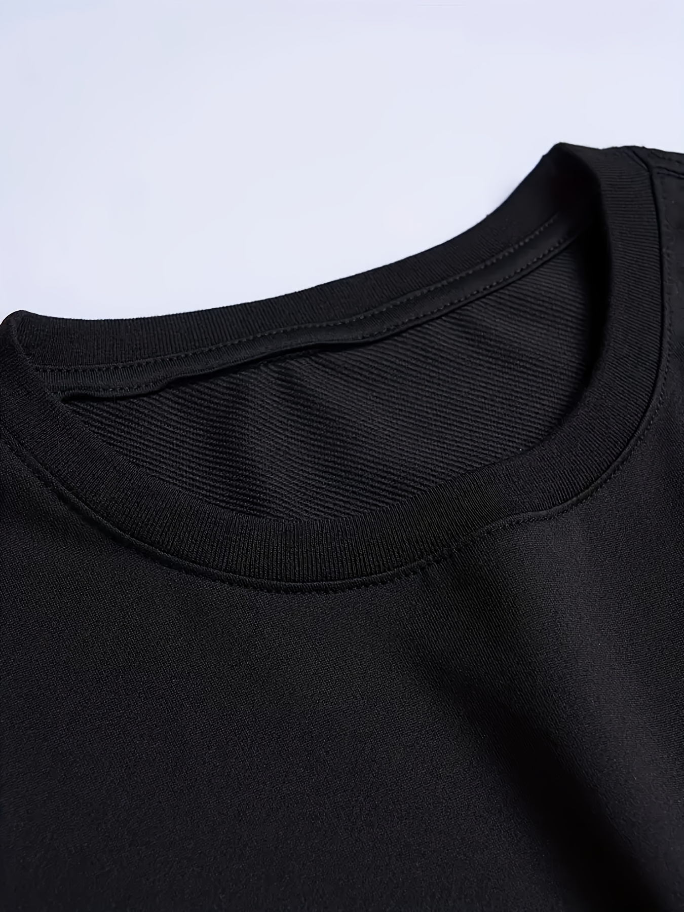 mens plus size casual t shirt with geometric black polyester knit stretch short sleeve perfect gift for casual wear geometric horse pattern stretch size details 7