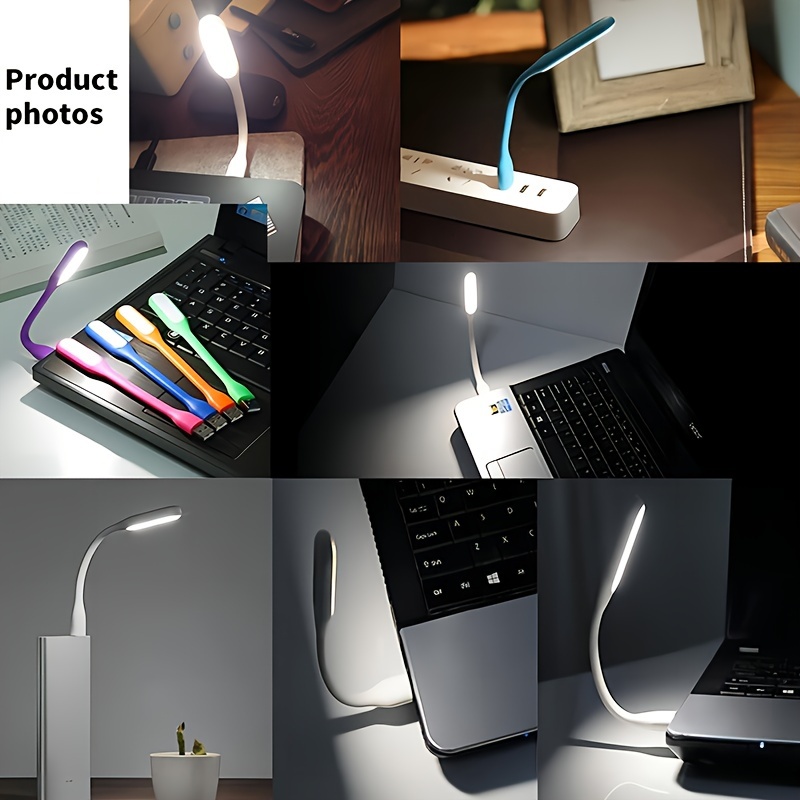   mini usb led reading light portable flexible neck design for pc laptop use long     details 11