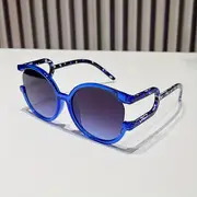 large cat eye sunglasses for women men semi rimless y2k fashion gradient lens sun shades for beach party prom details 7