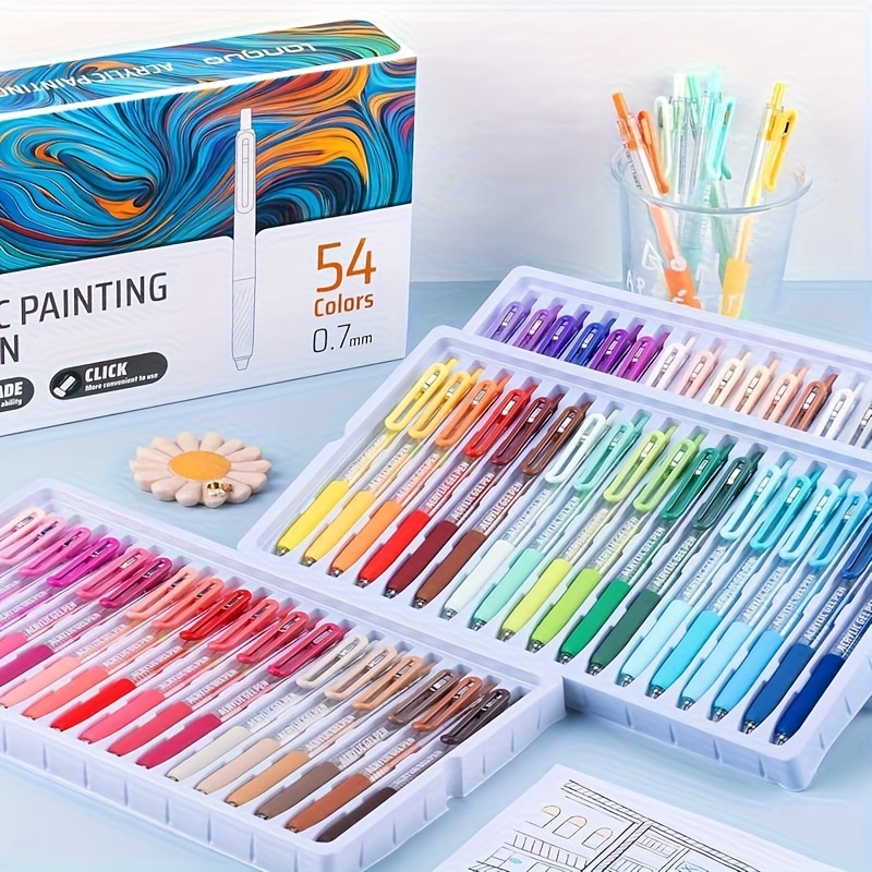 36 54 72 color gel pen set suitable paper coloring writing