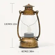 Mini Vintage Horselight Portable Wind Light, Small Night Light Atmosphere Candle Light, LED Swinging Candle Light, LH003LED Swing Light, Hanging Light (With 3*AG13 Battery Powered) details 2