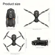 v168 drone with hd camera 360 all round infrared obstacle avoidance optical flow hovering gps smart return 7 level wind resistance 50x zoom birthday gift details 22