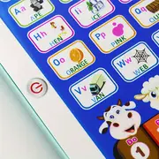 1pc Tablette dapprentissage pour enfants - Matériau ABS, jouet éducatif bilingue anglais avec musique, , chiffres et lettres - Idéal pour de 3 à 6 ans - pour Noël et Halloween - Disponible et rose détails 2