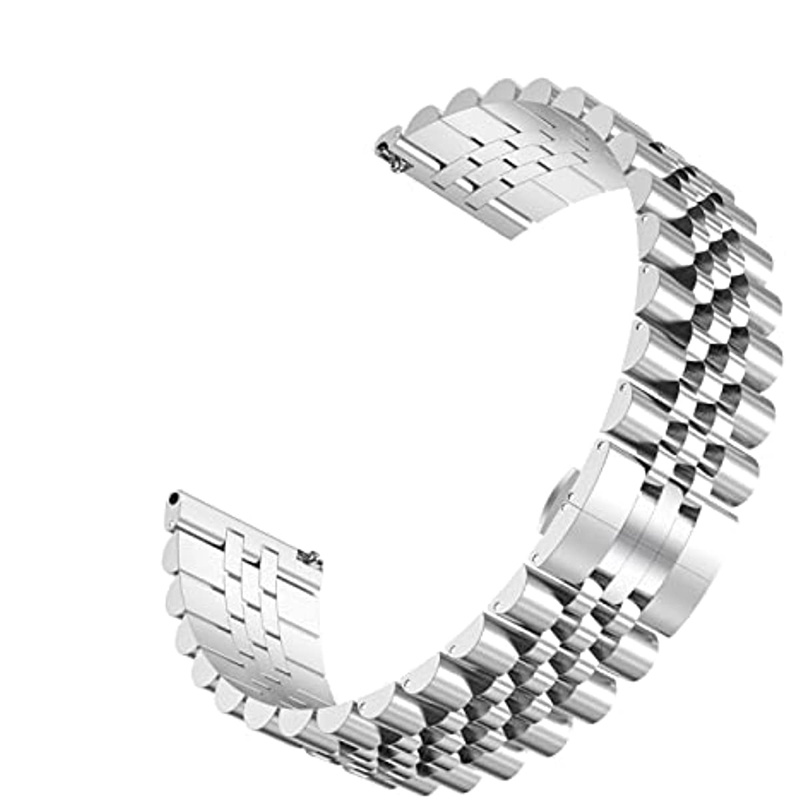 Ремінець для годинника 20 мм 22 мм для Samsung     2 40 44 мм   S2 S3 Металевий ремінець   42 Металевий ремінець із пряжкою  , ремінець для швидкого з’єднання, заміна, сумісний із  , традиційний годинник, сумісний із годинником Samsung детальніше 2