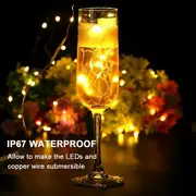 1 set led light string copper wire light battery box light string christmas holiday room decoration lights details 4