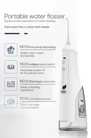 310ml portable usb rechargeable water flosser dental water  with ipx7 waterproof technology for travel effective teeth cleaning and oral hygiene details 1