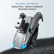 s138 foldable drone with auto avoid obstacles hd camera brushless motor live video gravity sensor gesture control optical flow positioning headless mode 3d flip rtf includes carrying bag details 6