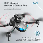 s138 foldable drone with auto avoid obstacles hd camera brushless motor live video gravity sensor gesture control optical flow positioning headless mode 3d flip rtf includes carrying bag details 9