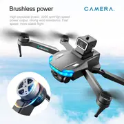 s138 foldable drone with auto avoid obstacles hd camera brushless motor live video gravity sensor gesture control optical flow positioning headless mode 3d flip rtf includes carrying bag details 12
