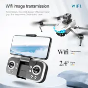 s138 foldable drone with auto avoid obstacles hd camera brushless motor live video gravity sensor gesture control optical flow positioning headless mode 3d flip rtf includes carrying bag details 14