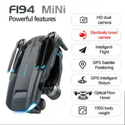wryx f194 mini drone hd dual camera gps dron brushless motor rc helicopter foldable quadcopter fly toy gifts vs l900 pro se uav details 25