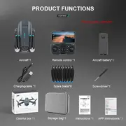 wryx f194 mini drone hd dual camera gps dron brushless motor rc helicopter foldable quadcopter fly toy gifts vs l900 pro se uav details 28