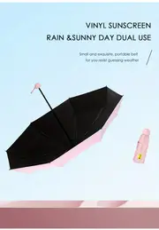 Travel Umbrella, Compact Lightweight Portable Waterproof Folding Umbrella, With 6 Ribs Reinforced UV Protection Umbrella For Men Women details 13