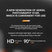 ae10 drone hd dual camera brushless motor hold folding quadcopter with gps remote control aircraft uav details 4