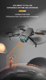 ae10 drone hd dual camera brushless motor hold folding quadcopter with gps remote control aircraft uav details 11