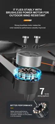 ae10 drone hd dual camera brushless motor hold folding quadcopter with gps remote control aircraft uav details 13