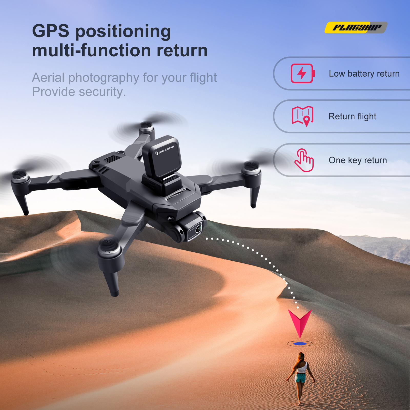 kxmg new s109 drone gps hd professional hd camera obstacle avoidance aerial photography brushless foldable quadcopter 100m rc drone toy uav details 8