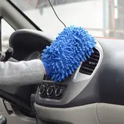 1pc single sided double sided microfiber car wash gloves anti scratch cleaning care tool for cars home kitchen details 6
