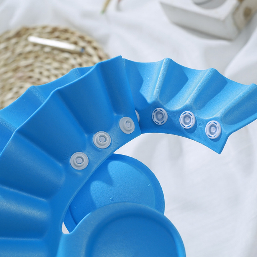 1pc cute shampoo cap waterproof bath cap shower cap adjustable eva bath cap with ear protection details 3